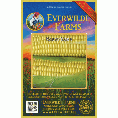 Kandy Korn Yellow Sweet Corn SeedsSE Hybrid Untreated Non GMO Vegetable 2021 