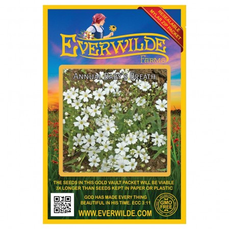 Sweet Yards Seed Co. Baby's Breath Seeds - Bulk Quarter Pound Bag - Over 80,000 Open Pollinated Non-GMO Wildflower Seeds - Gypsophila Elegans - Quick