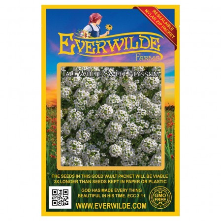 Tall White Sweet Alyssum Flower Seeds | Everwilde Farms